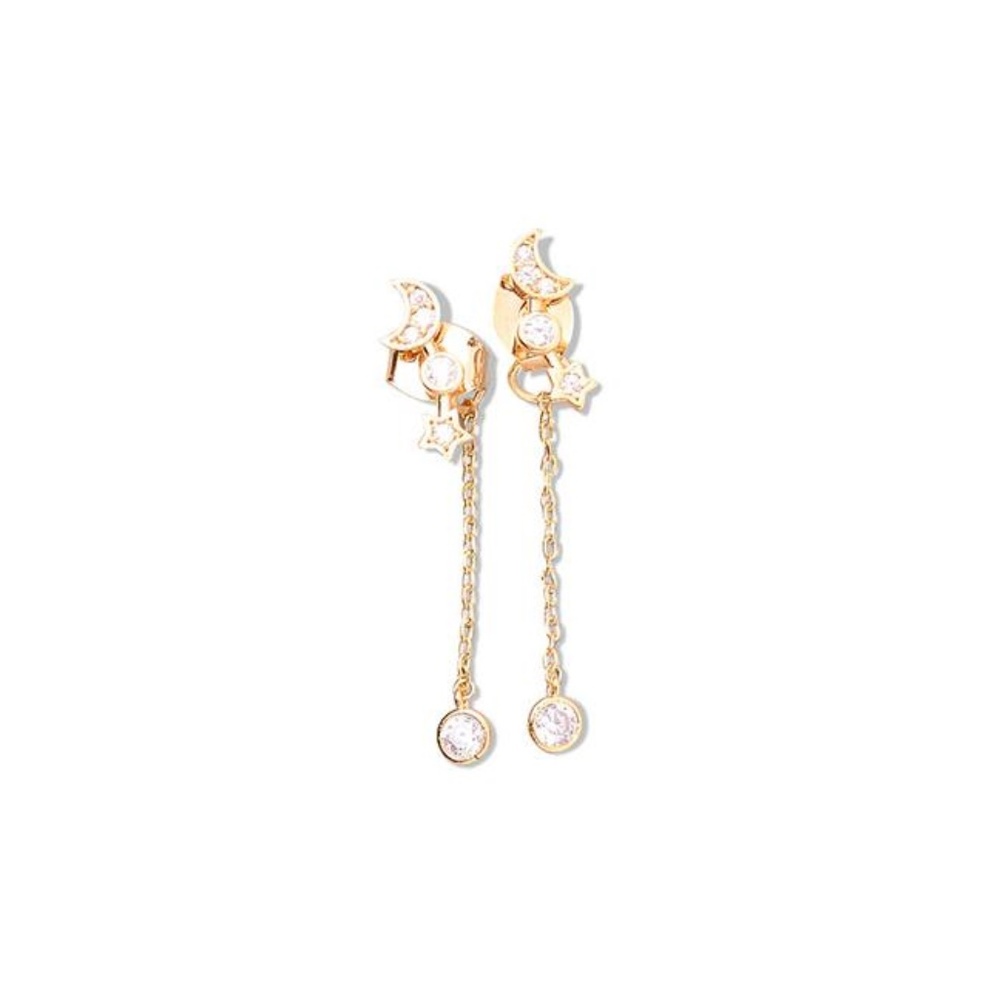 Dangle Earrings Moon and Star